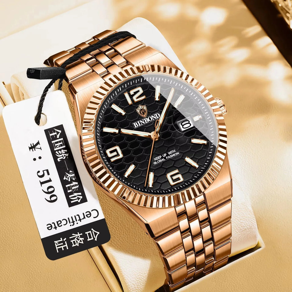 2026 Luxury Gold & Silver Men’s Watch – Waterproof Stainless Steel | Elegant Business Style 50% OFF Add to cart now and claim your discount!