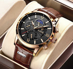 Luxury Leather Men Watch – Elegant & Waterproof Business Style ⌚🔥50% OFF Add to cart now and claim your discount!