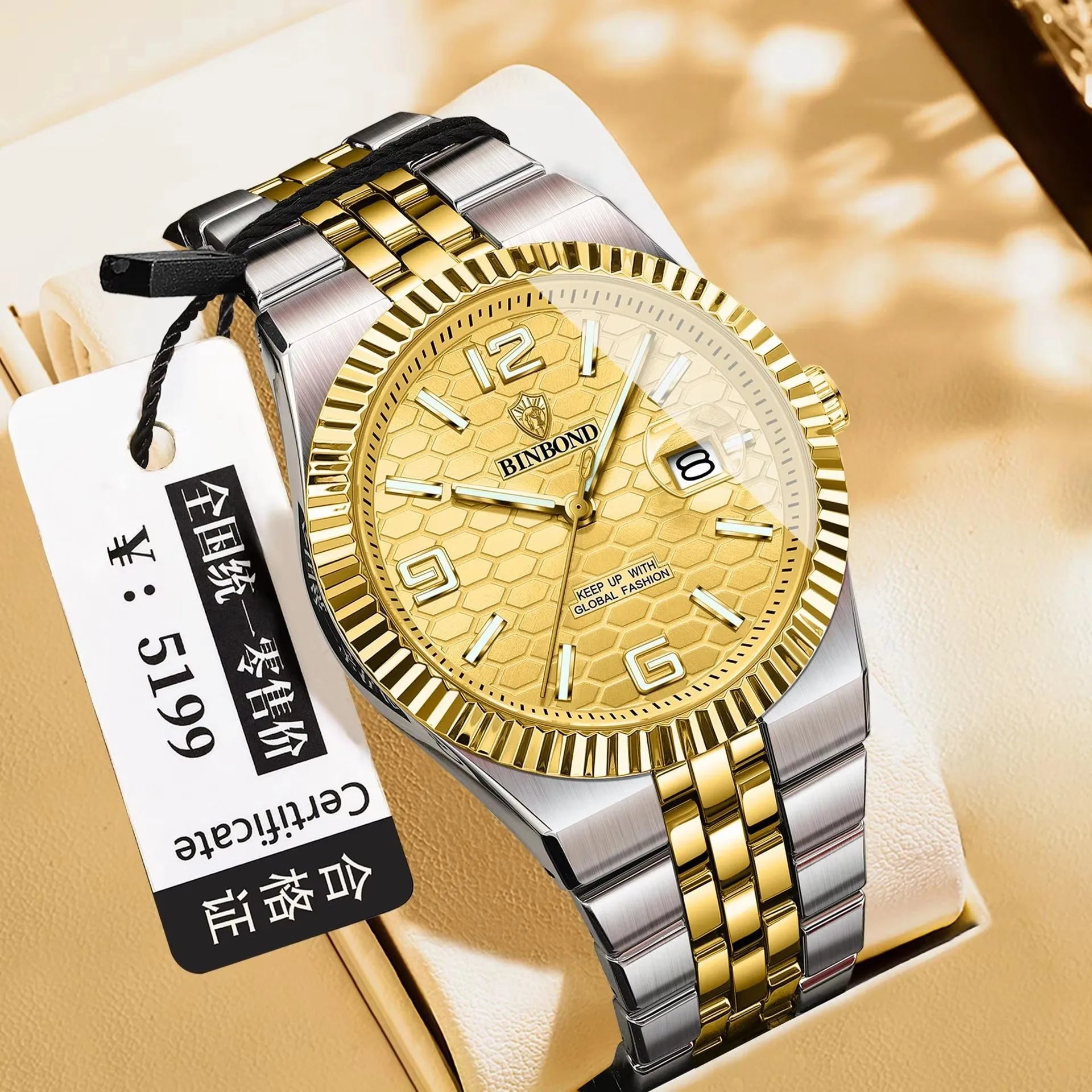 2026 Luxury Gold & Silver Men’s Watch – Waterproof Stainless Steel | Elegant Business Style 50% OFF Add to cart now and claim your discount!
