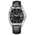 LIGE Men Watch Rectangle Leather Wristwatch Casual Males Quartz Business 50% OFF Add to cart now and claim your discount!
