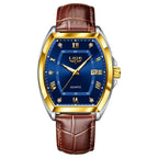 LIGE Men Watch Rectangle Leather Wristwatch Casual Males Quartz Business 50% OFF Add to cart now and claim your discount!